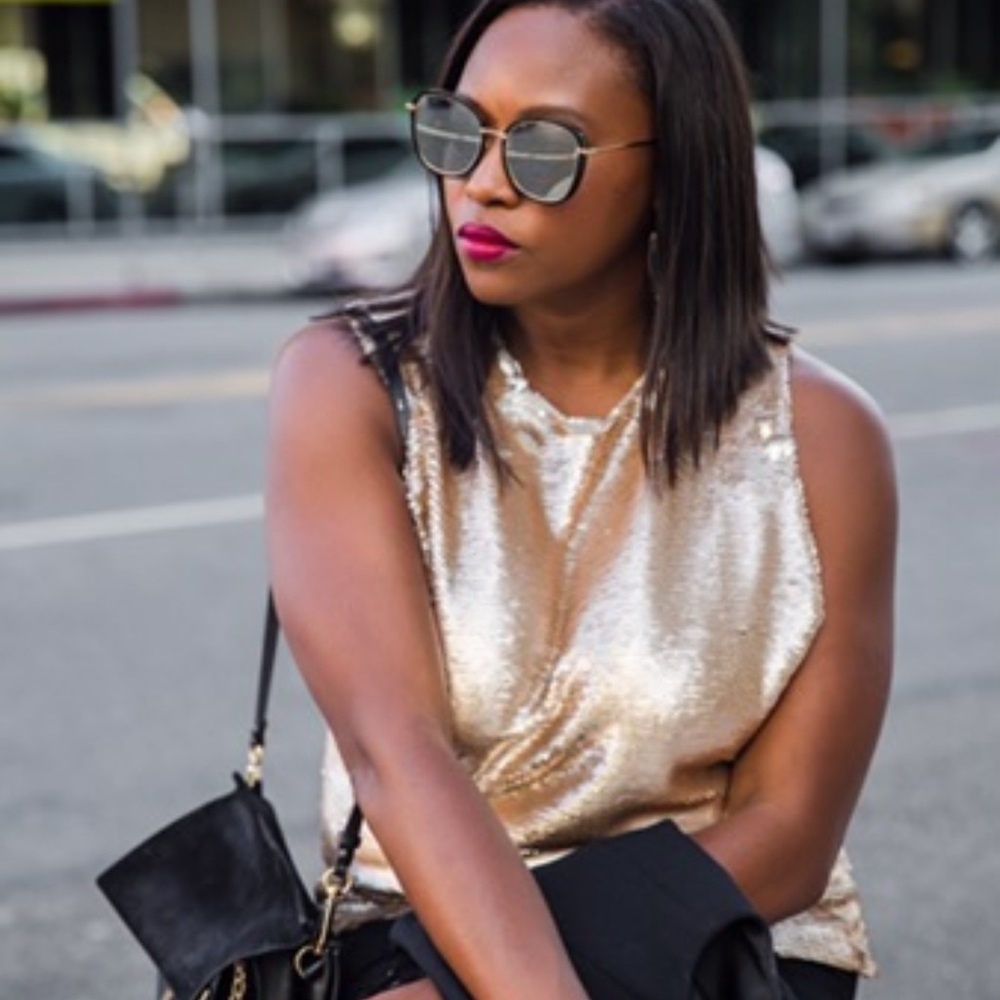 Heidi Merrick Sequins Tank